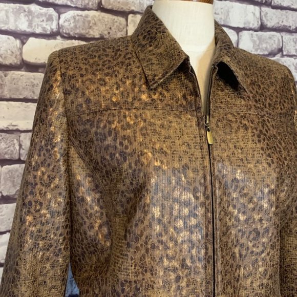 Alfred Dunner Size 10P Animal Print Jacket - Picture 2 of 10